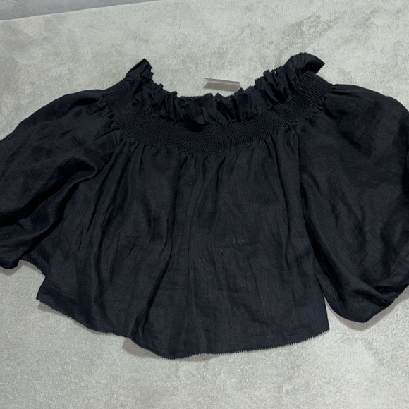 Bria linen off shoulder top, sold out - Picture 6 of 6